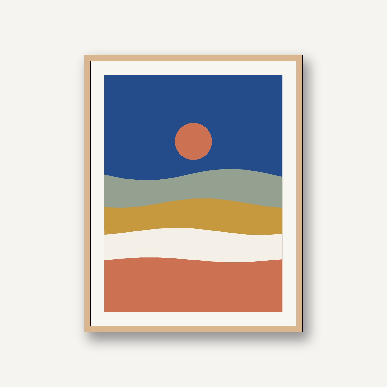 Abstract Ethereal Watercolor Horizons - Sunset cloudbank gradient study No. 10