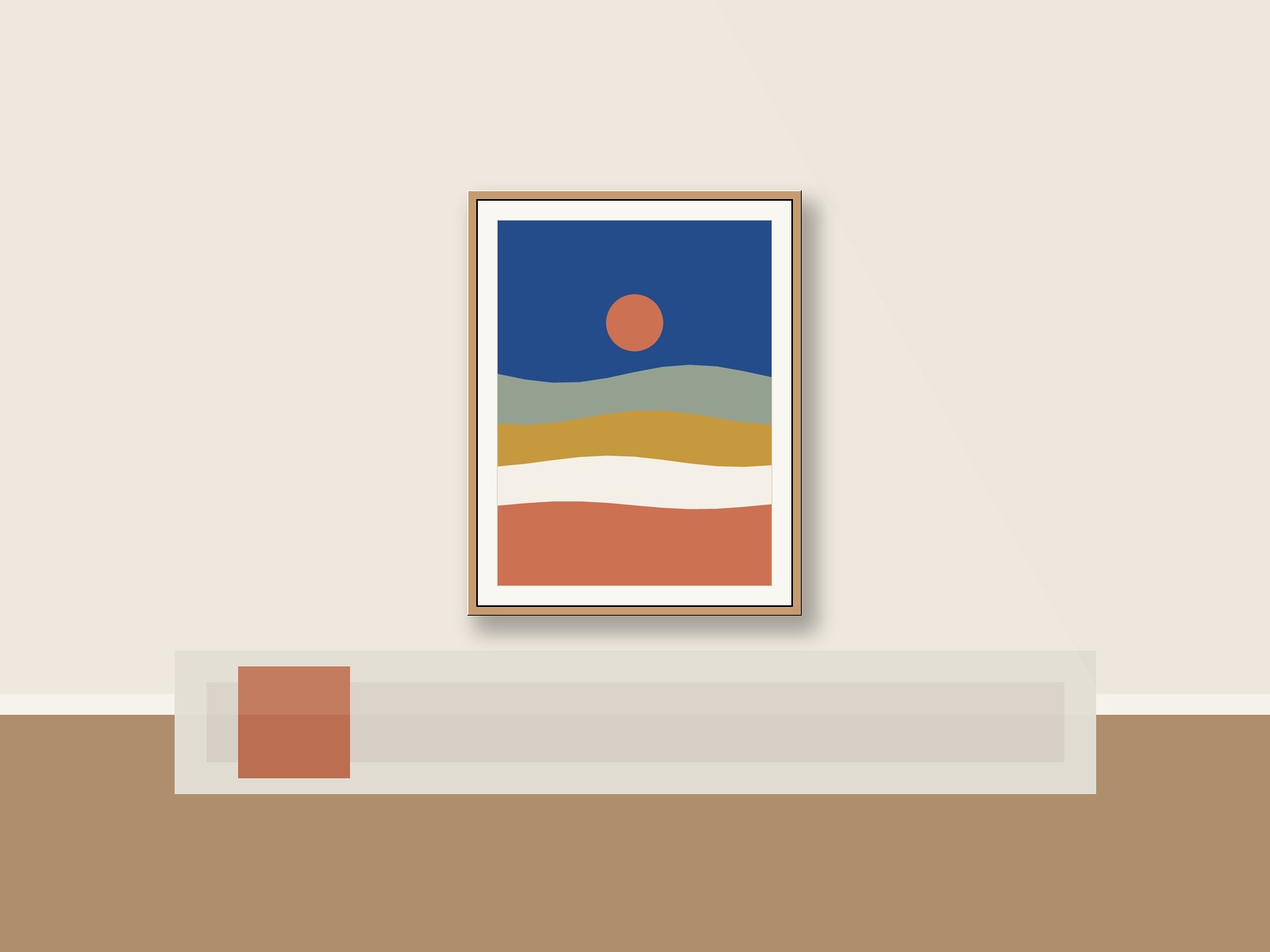 Abstract Ethereal Watercolor Horizons - Sunset cloudbank gradient study No. 10