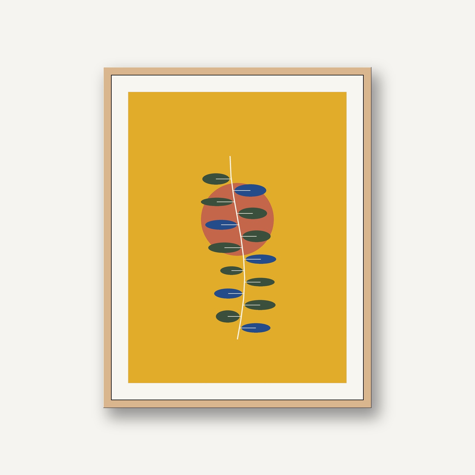 Amalfi Lemon Groves & Terracotta - Heirloom Amalfi lemon branch with leaves No. 5