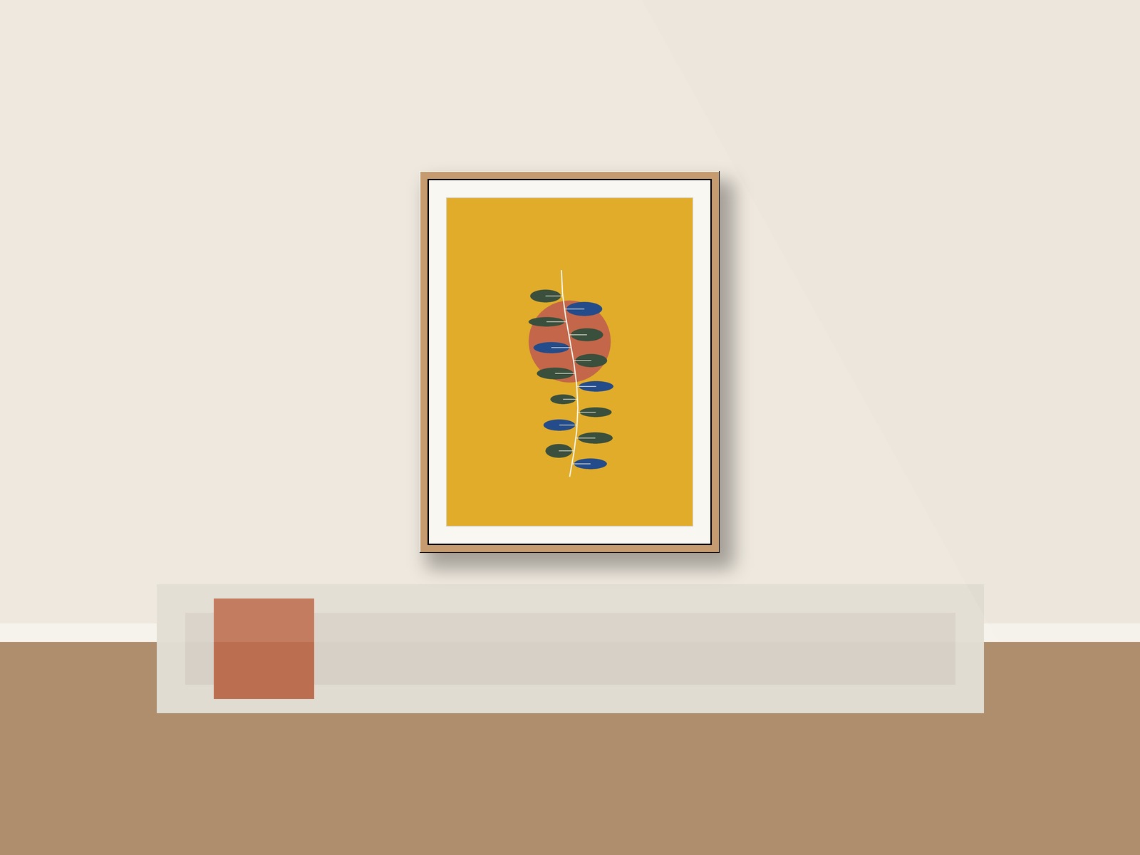 Amalfi Lemon Groves & Terracotta - Heirloom Amalfi lemon branch with leaves No. 5