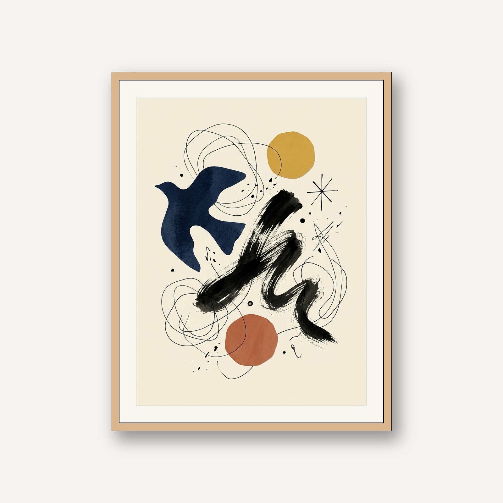 Formes & Signes - L'Envol Indigo (Hero Focal Print)