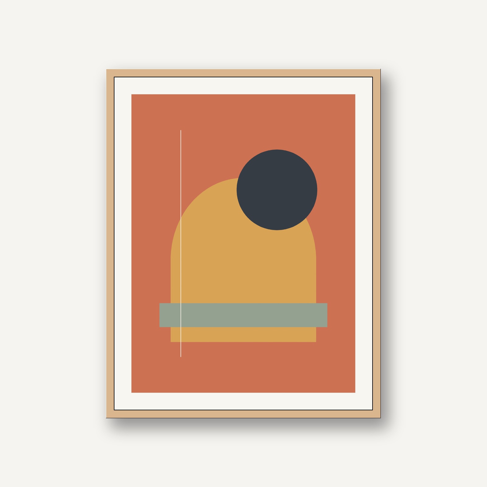 Japandi & Wabi-Sabi Minimalism - Abstract Zen brushwork No. 11