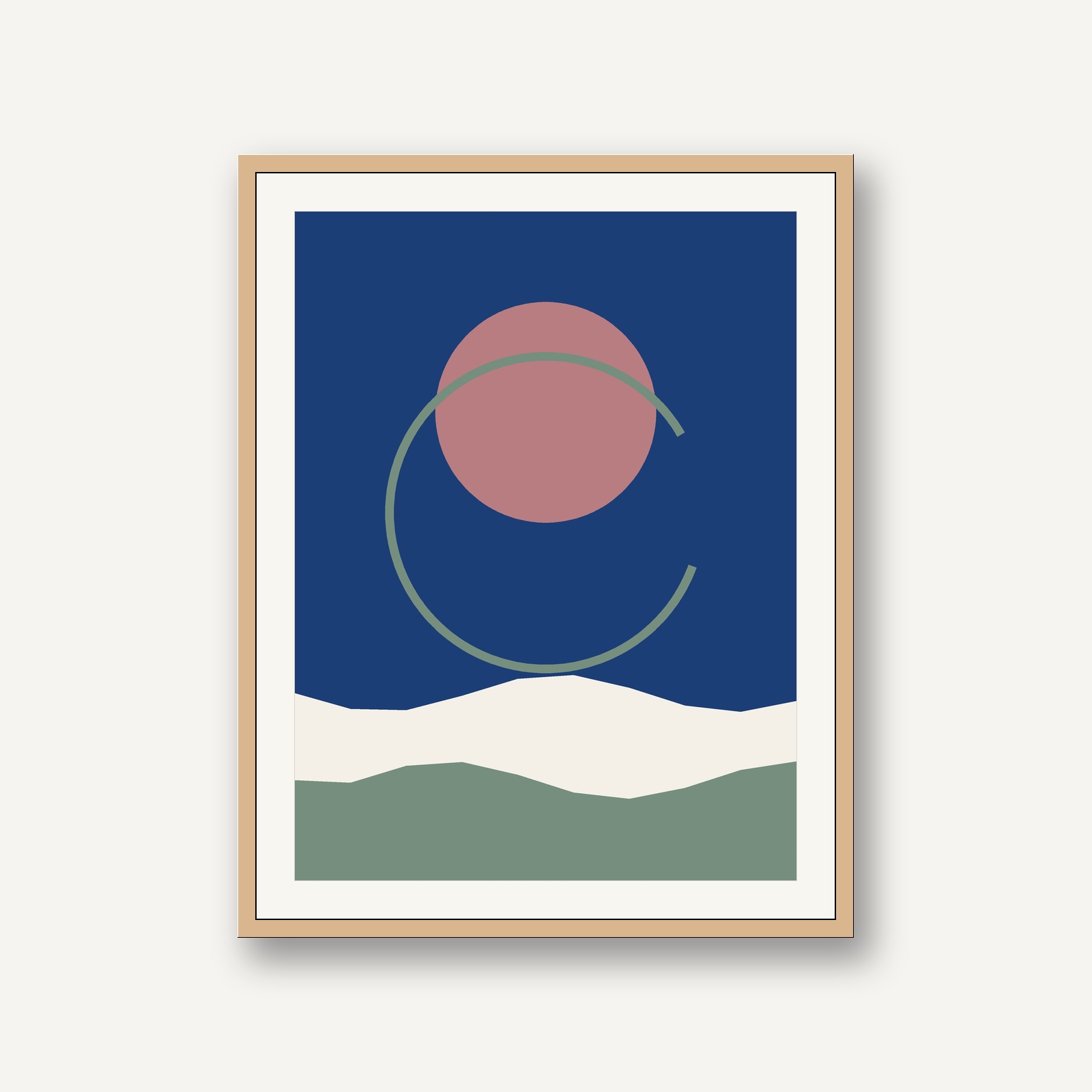 Japanese Ukiyo-e & Modern Mokuhanga - Tranquil koi pond water ripple No. 8