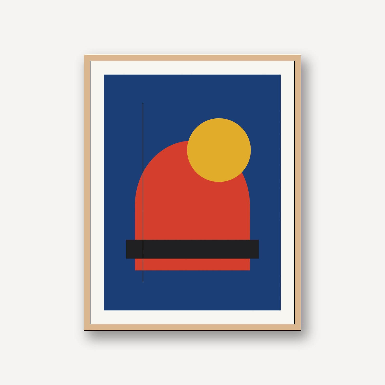 Mid-Century Bauhaus & Modernism - Intersecting geometric quadrants No. 2