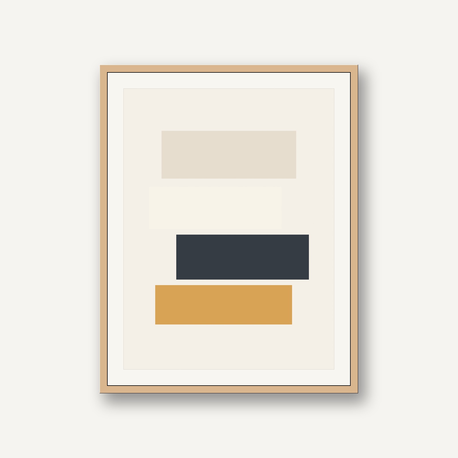 Minimalist Textured Plaster & Clay - Minimalist layered plaster wave No. 3