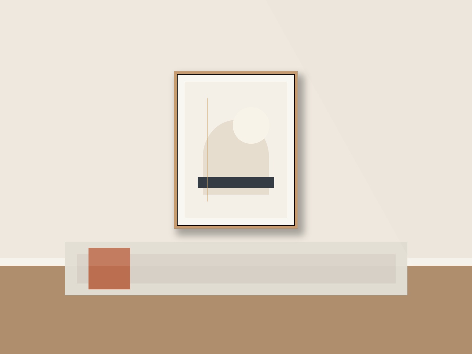 Minimalist Textured Plaster & Clay - Monochromatic sand dune ripples No. 3